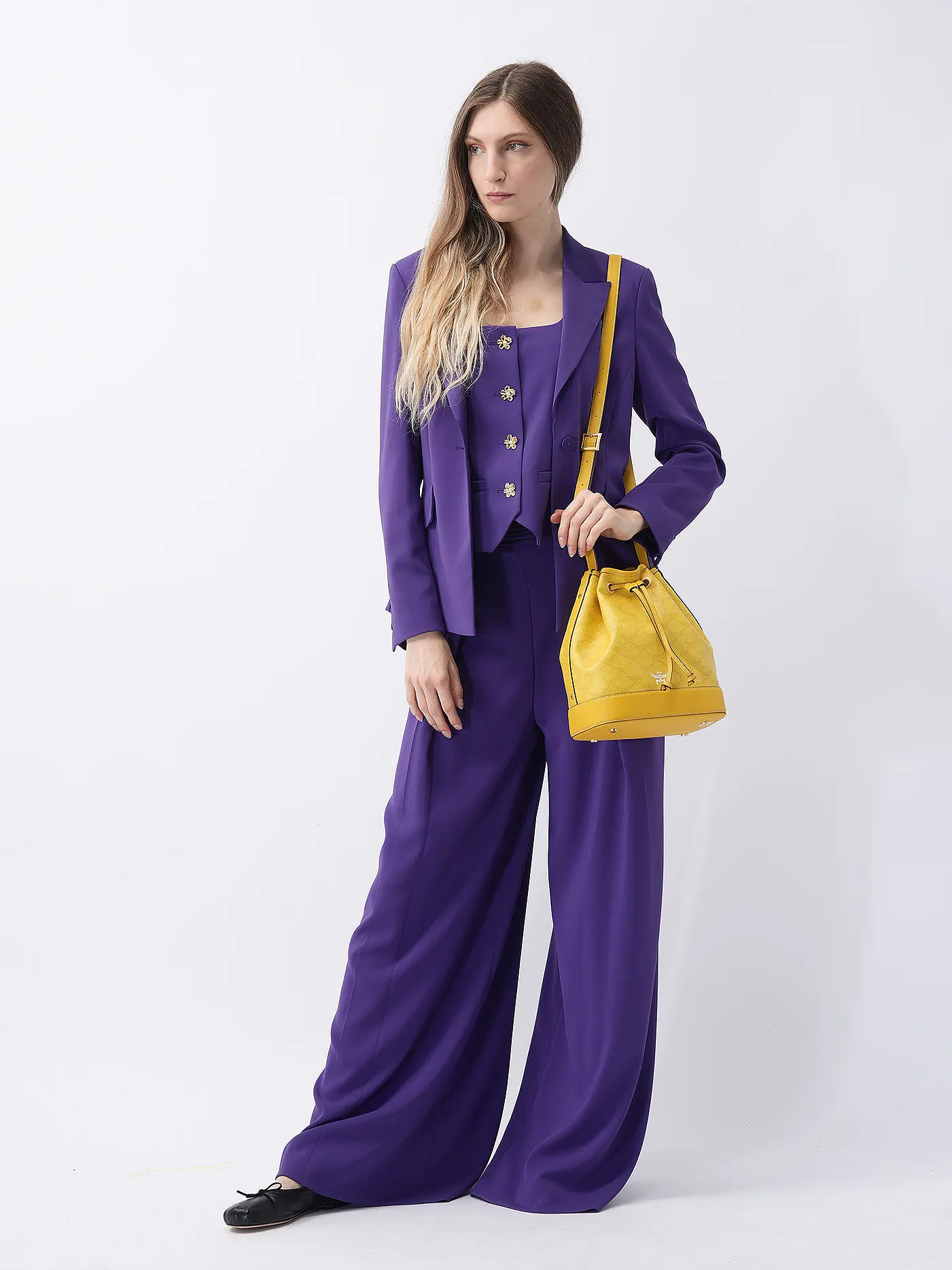 MCM | Tasche - Bucket Bag HIMMEL Medium | gelb